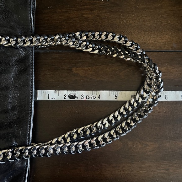 NWT - Michael Kors Chain Link Leather Black Handbag – Vintage - Picture 11 of 15